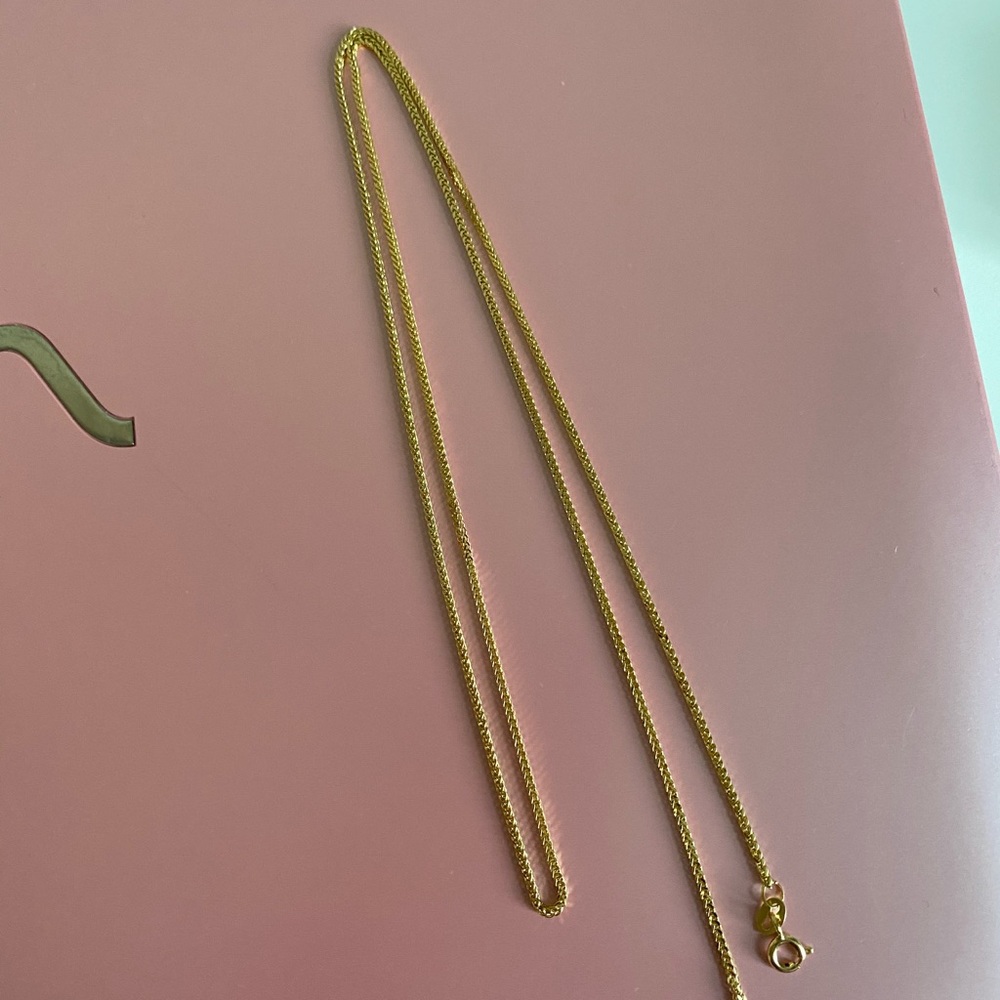 18k Real Gold Chain necklace (24’)